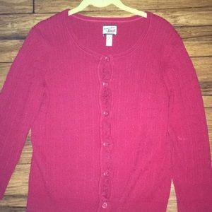Women’s Red Cardigan